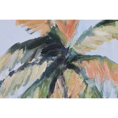 Quadro Home ESPRIT Azzurro Verde Palme Tropicale 120 x 3,5 x 90 cm (2 Unità)