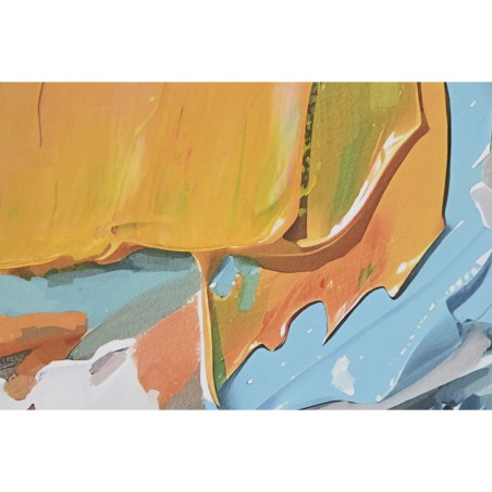 Quadro Home ESPRIT Astratto Città 122,5 x 3,5 x 82,5 cm (2 Unità)