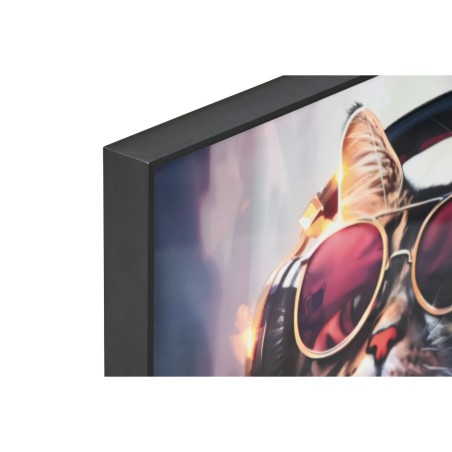 Quadro Home ESPRIT Moderno Gatto 50 x 3,5 x 50 cm (2 Unità)