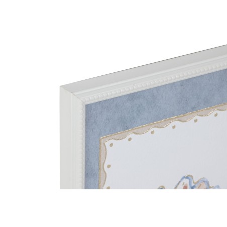 Quadro Home ESPRIT Azzurro Crema 30 x 3 x 40 cm (3 Unità)