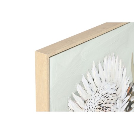 Quadro Home ESPRIT Giallo Bianco Rosso Verde Cottage 83 x 4,5 x 83 cm (2 Unità)