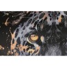 Quadro Home ESPRIT Nero Dorato Leopardo Coloniale Laccato 50 x 3,5 x 70 cm (2 Unità)