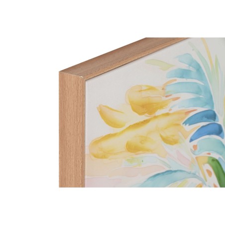 Quadro Home ESPRIT Palme Tropicale 80 x 3,5 x 80 cm (2 Unità)