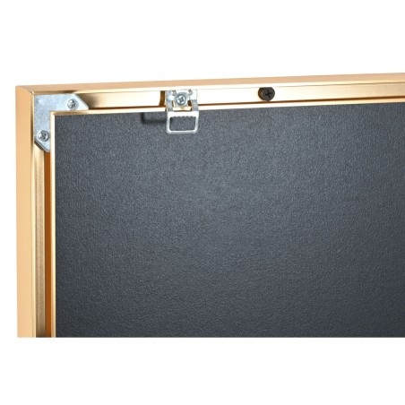 Quadro Home ESPRIT Nero Dorato Africana 80 x 3,5 x 80 cm (2 Unità)