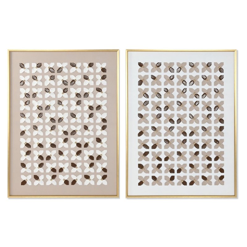 Quadro Home ESPRIT Bianco Beige Dorato Moderno Città 90 x 3,5 x 120 cm (2 Unità) Quadro Home ESPRIT Bianco Beige Dorato Moderno Città 90 x 3,5 x 120 cm (2 Unità)