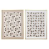 Quadro Home ESPRIT Bianco Beige Dorato Moderno Città 90 x 3,5 x 120 cm (2 Unità)