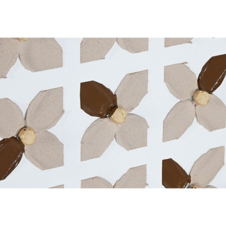 Quadro Home ESPRIT Bianco Beige Dorato Moderno Città 90 x 3,5 x 120 cm (2 Unità)