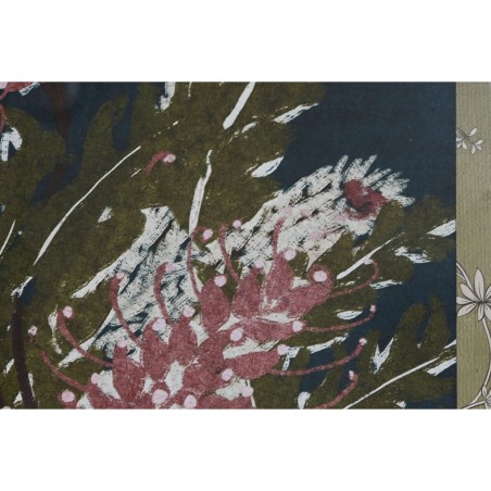 Quadro Home ESPRIT Azzurro Verde Rosa Shabby Chic Vaso 50 x 2,5 x 70 cm (2 Unità)