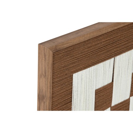 Quadro Home ESPRIT Bianco Marrone Beige Moderno Città 50 x 3 x 50 cm (2 Unità)