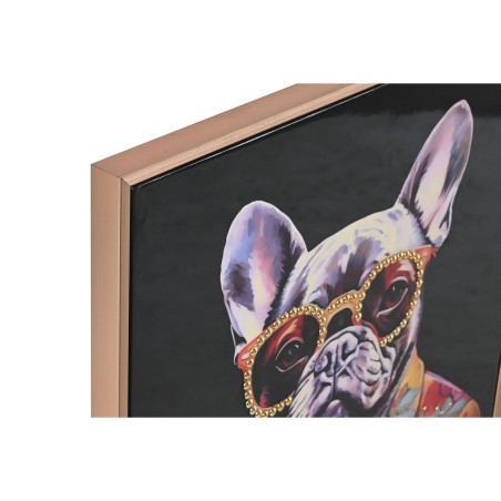 Quadro Home ESPRIT Azzurro Rosso Animale Laccato 52,5 x 2,8 x 72,5 cm (4 Unità)