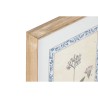 Quadro Home ESPRIT Shabby Chic Piante botaniche 40 x 2,5 x 50 cm (4 Unità)
