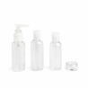 Dispenser da Viaggio per Liquidi 4 in 1 IDC Institute Travel Trasparente Set 4 Pezzi