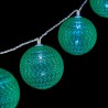 Ghirlanda con Sfere LED Ø 5 cm 2 m Verde