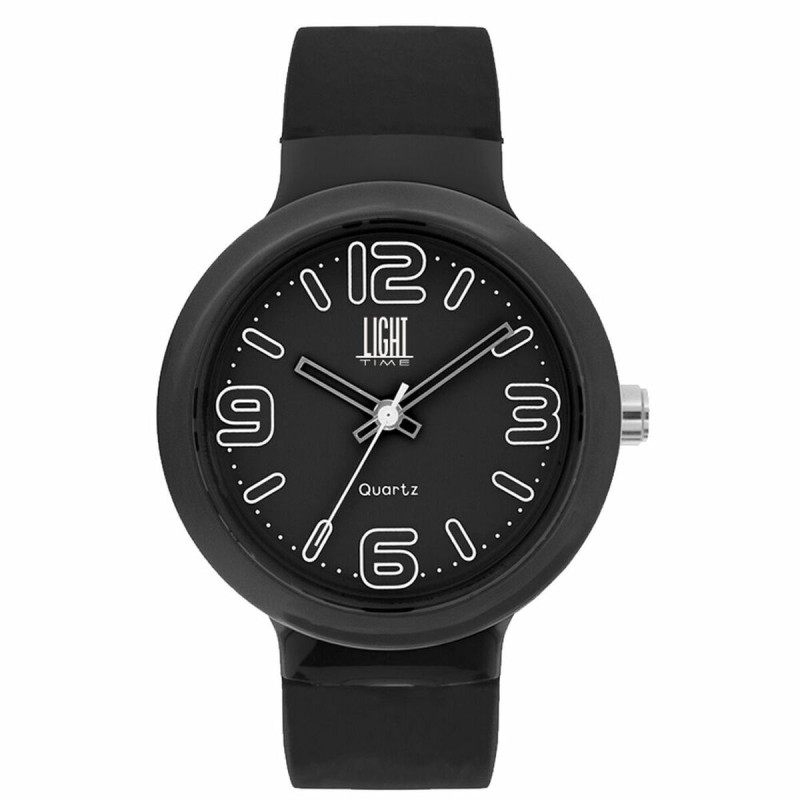 Orologio Unisex Light Time EUROPE Nero (Ø 40 mm) Orologio Unisex Light Time EUROPE Nero (Ø 40 mm)