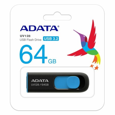Memoria USB Adata 64GB DashDrive UV128 Azzurro Nero 64 GB