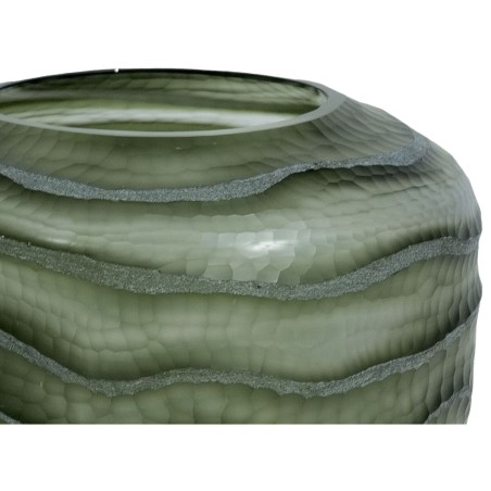 Vaso Home ESPRIT Verde Cristallo Moderno 20 x 20 x 18 cm