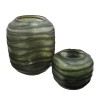Vaso Home ESPRIT Verde Cristallo Moderno 20 x 20 x 18 cm