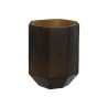 Vaso Home ESPRIT Grigio scuro Cristallo Moderno 18 x 18 x 22 cm
