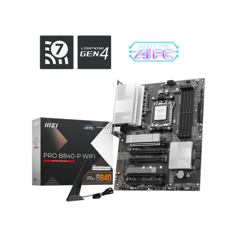 Cavo HDMI MSI PRO B840-P WIFI Intel Wi-Fi 6 AMD AM5 Cavo HDMI MSI PRO B840-P WIFI Intel Wi-Fi 6 AMD AM5
