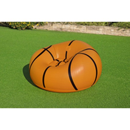 Bestway Poltrona Gonfiabile Gigante Basket 114x112x66 cm +6 Anni Interno e Giardino 75103