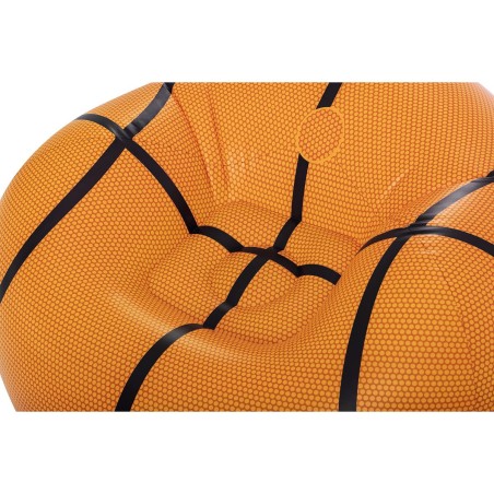 Bestway Poltrona Gonfiabile Gigante Basket 114x112x66 cm +6 Anni Interno e Giardino 75103