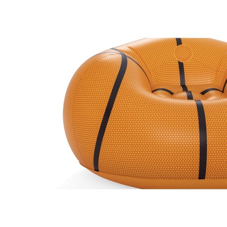 Bestway Poltrona Gonfiabile Gigante Basket 114x112x66 cm +6 Anni Interno e Giardino 75103