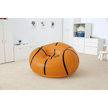 Bestway Poltrona Gonfiabile Gigante Basket 114x112x66 cm +6 Anni Interno e Giardino 75103