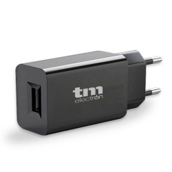 Caricabatterie da Parete TM Electron Nero 5 V USB