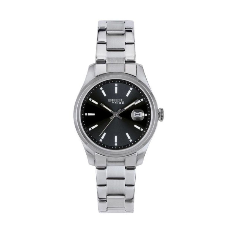 Orologio Unisex Breil EW0651 Nero Argentato (Ø 36 mm) Orologio Unisex Breil EW0651 Nero Argentato (Ø 36 mm)