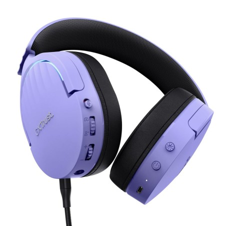 Auricolari con Microfono Gaming Trust 25305 Nero Multicolore Porpora
