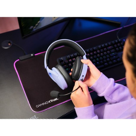 Auricolari con Microfono Gaming Trust 25305 Nero Multicolore Porpora