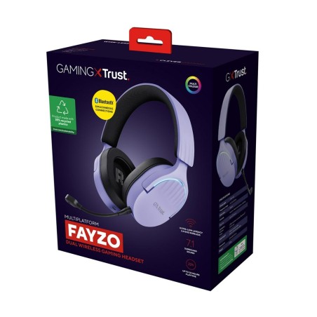 Auricolari con Microfono Gaming Trust 25305 Nero Multicolore Porpora