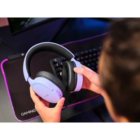 Auricolari con Microfono Gaming Trust 25305 Nero Multicolore Porpora