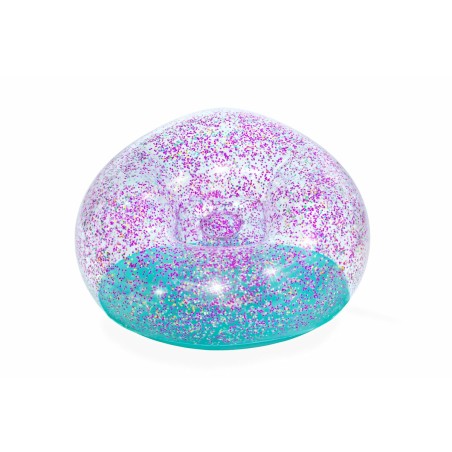 Bestway Gigante Sedia Gonfiabile Glitterata 114x112x66 cm +6 Anni Interno e Giardino 75115
