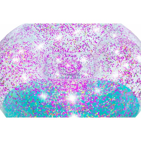 Bestway Gigante Sedia Gonfiabile Glitterata 114x112x66 cm +6 Anni Interno e Giardino 75115
