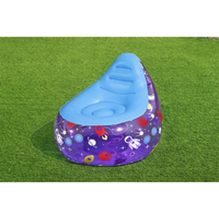Bestway Sedia Gonfiabile con Luci Led Spaziali 72x72x64 cm +3 Anni Interno e Giardino 75122