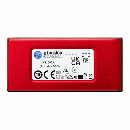Hard Disk Esterno Kingston SXS1000R/2000G Rosso 2 TB SSD