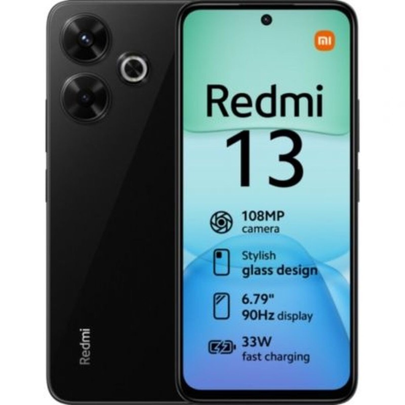 Smartphone Xiaomi Redmi 13 6,79" 6 GB RAM 128 GB Nero Midnight black Smartphone Xiaomi Redmi 13 6,79" 6 GB RAM 128 GB Nero Midnight black