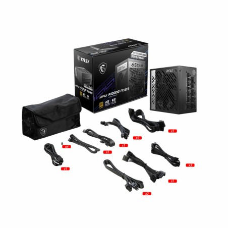 Fonte di Alimentazione MSI MPG A1000G PCIE5 ATX 1000 W 80 Plus Gold