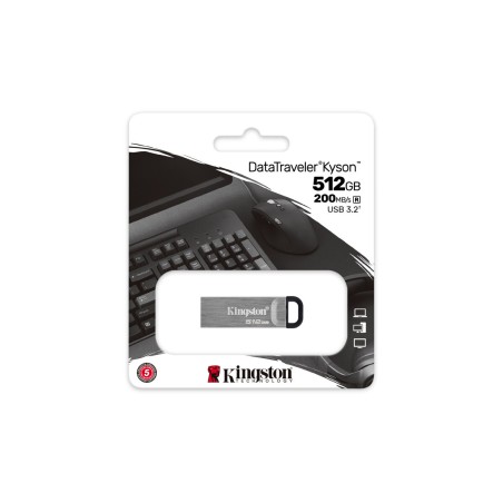 Memoria USB Kingston DTKN/512GB Argentato 512 GB (1 Unità)