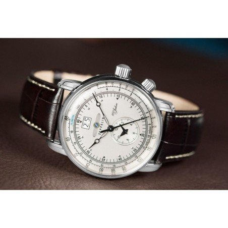 Orologio Uomo Zeppelin Zegarek Zeppelin 7640-1 męski Argentato