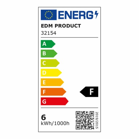 Applique LED EDM 32154 Plastica F 6 W 70 Lm Multicolore (4000 K)
