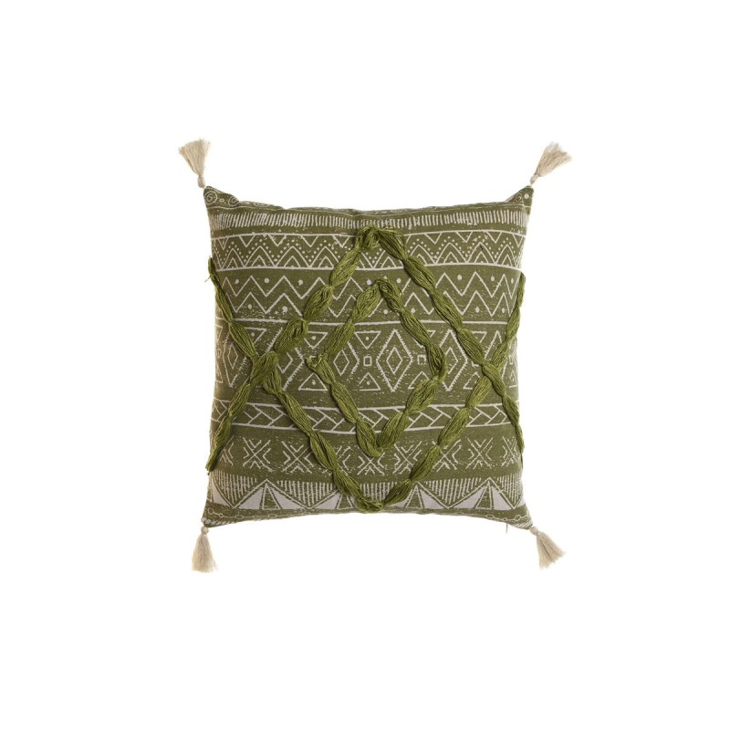 Cuscino Home ESPRIT Verde Boho 45 x 5 x 45 cm Cuscino Home ESPRIT Verde Boho 45 x 5 x 45 cm