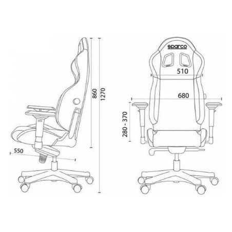 Sedia Gaming Sparco S00998NRRS Nero Rosso/Nero