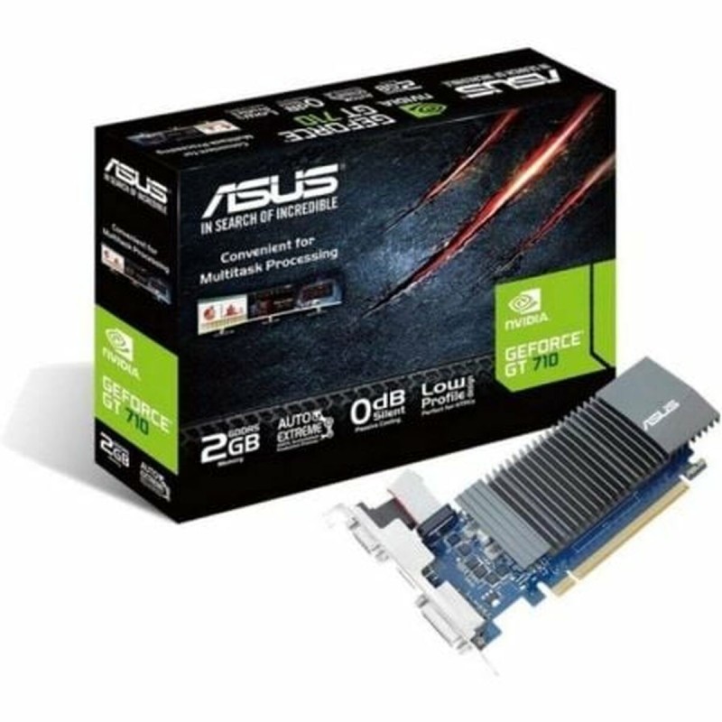 Scheda Grafica Asus 90YV0ALA-M0NA00 NVIDIA GeForce GT 710 2 GB GDDR5 Scheda Grafica Asus 90YV0ALA-M0NA00 NVIDIA GeForce GT 710 2 GB GDDR5