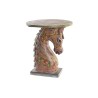 Tavolo aggiuntivo DKD Home Decor 39 x 39 x 47 cm Rosso Multicolore Legno di mango