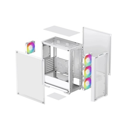 Case computer desktop ATX DEEPCOOL R-CC560-WHAMA4-G-2 Bianco Multicolore