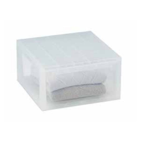 Cassettiera Terry LightDrawer L Multiuso Bianco Trasparente polipropilene Plastica 39,6 x 39 x 21,3 cm