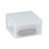Cassettiera Terry LightDrawer L Multiuso Bianco Trasparente polipropilene Plastica 39,6 x 39 x 21,3 cm