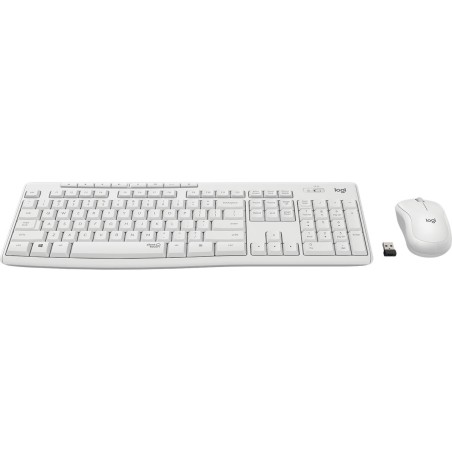 Tastiera e Mouse Logitech MK295 Bianco Qwerty Italiano